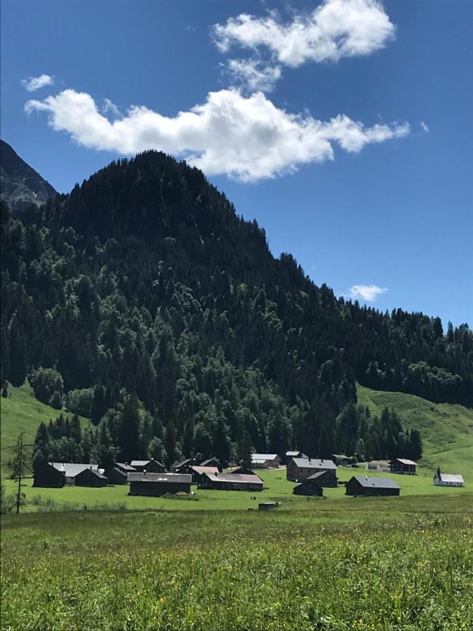 Kleine Ferienwohnung Am Rande Der Wildnis Sibratsgfall Bagian luar foto