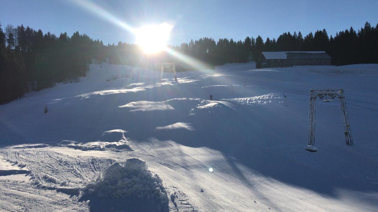 Kleine Ferienwohnung Am Rande Der Wildnis Sibratsgfall Bagian luar foto
